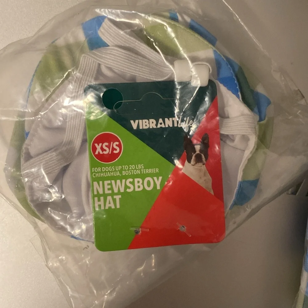NWT Lot of 2x [Vibrant Life] Bow Tie Dog Harnesses & Newsboy Hat, X-Small Breed
